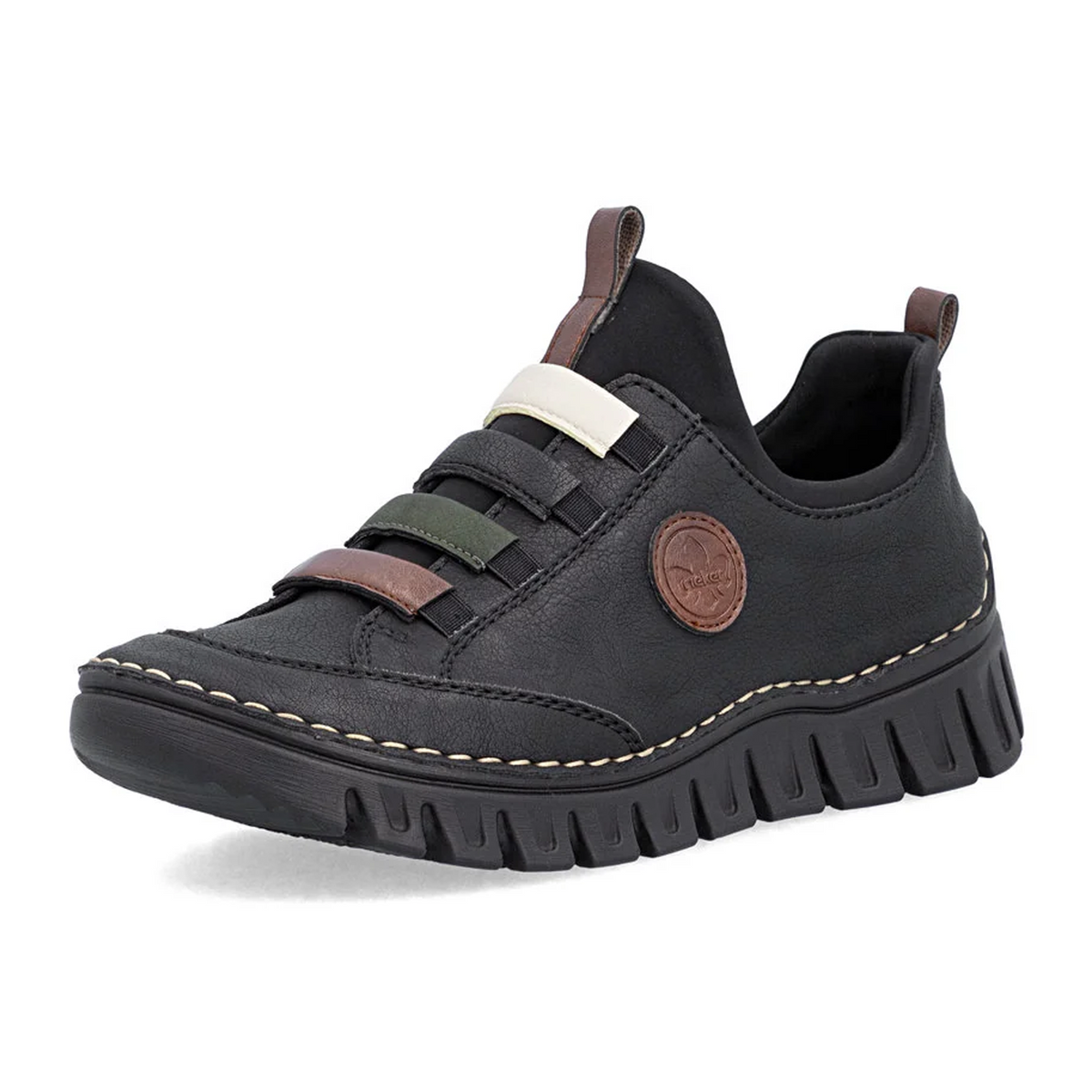 Rieker Angela 57550 Sneaker (Women) - Schwarz/Chestnut