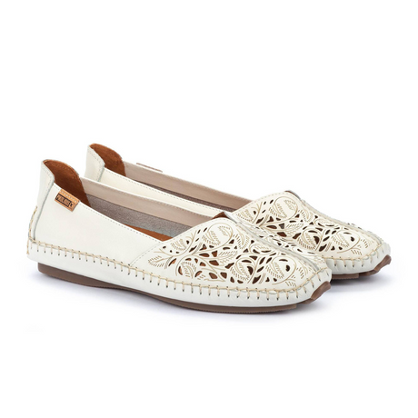 Pikolinos Jerez 578-4976 Slip On (Women) - Nata Leather Dress-Casual - Flat - The Heel Shoe Fitters