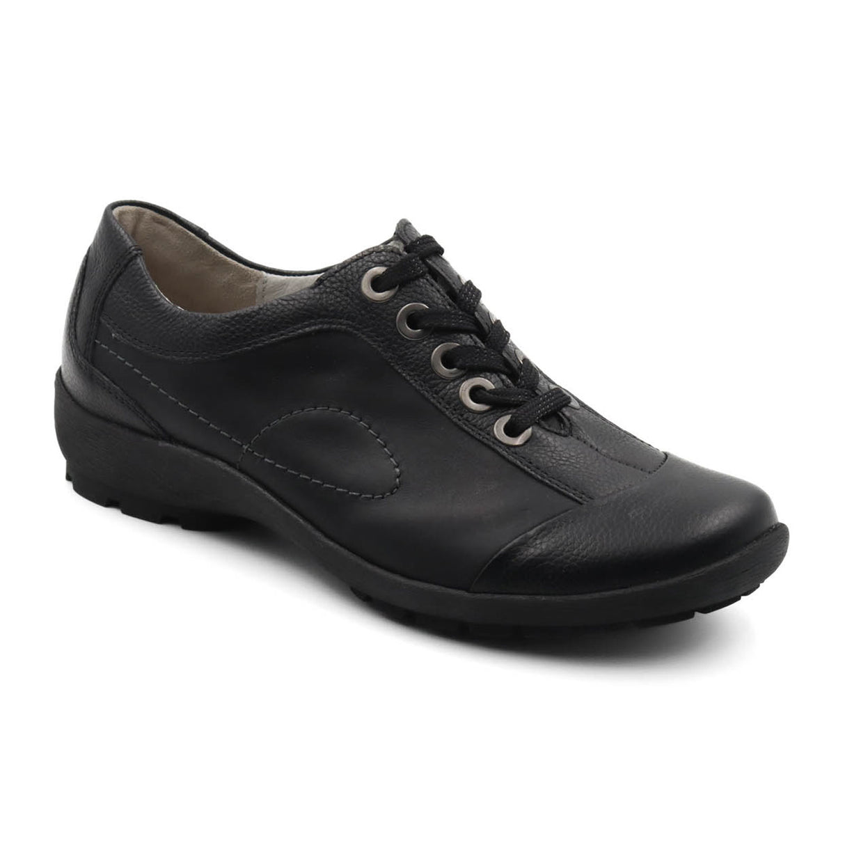 Waldlaufer Dana 589008 Lace Up (Women) - Black Leather Dress-Casual - Lace Ups - The Heel Shoe Fitters
