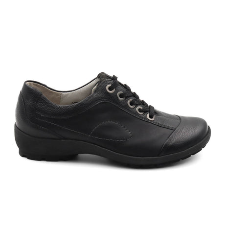Waldlaufer Dana 589008 Lace Up (Women) - Black Leather Dress-Casual - Lace Ups - The Heel Shoe Fitters