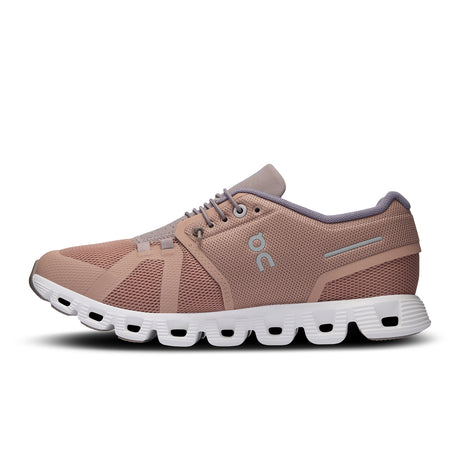 On Running Cloud 5 Running Shoe (Women) - Rosebrown/Fog Athletic - Running - Cushion - The Heel Shoe Fitters