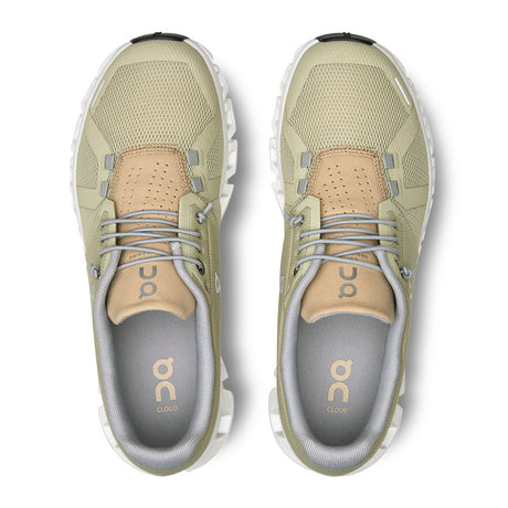 On Running Cloud 5 Running Shoe (Women) - Haze/Sand Athletic - Running - Cushion - The Heel Shoe Fitters