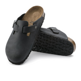 Birkenstock Boston Clog (Unisex) - Black Oiled Leather Dress-Casual - Clogs & Mules - The Heel Shoe Fitters