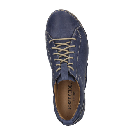 Josef Seibel Fergey 56 Sneaker (Women) - Dark Blue Athletic - Casual - Lace Up - The Heel Shoe Fitters