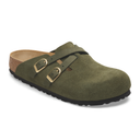 Birkenstock Blair Clog (Women) - Thyme Suede Dress-Casual - Clogs & Mules - The Heel Shoe Fitters