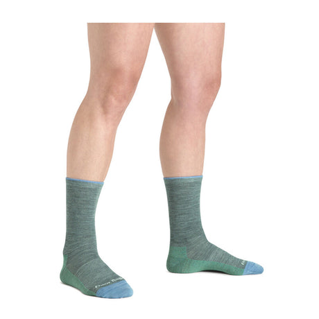 Darn Tough Solid Basic Lightweight Crew Sock (Women) - Seafoam Accessories - Socks - Lifestyle - The Heel Shoe Fitters