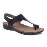 Dansko Reece Backstrap Sandal (Women) - Black Waxy Burnished Sandal - Backstrap - The Heel Shoe Fitters