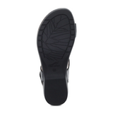 Dansko Reece Backstrap Sandal (Women) - Black Waxy Burnished Sandal - Backstrap - The Heel Shoe Fitters