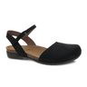 Dansko Rowan Backstrap Sandal (Women) - Black Nubuck Sandal - Backstrap - The Heel Shoe Fitters
