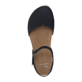 Dansko Rowan Backstrap Sandal (Women) - Black Nubuck Sandals - Backstrap - The Heel Shoe Fitters