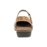 Dansko Rowan Backstrap Sandal (Women) - Honey Distressed Dress-Casual - Flat - The Heel Shoe Fitters
