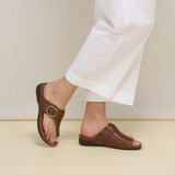 Dansko Rylee Sandal (Women) - Brown Leather Sandal - Thong - The Heel Shoe Fitters