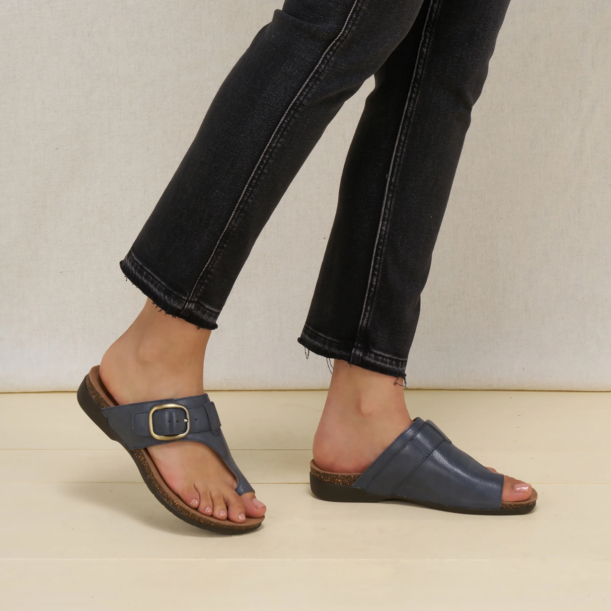 Dansko Rylee Sandal (Women) - Slate Leather Sandal - Thong - The Heel Shoe Fitters