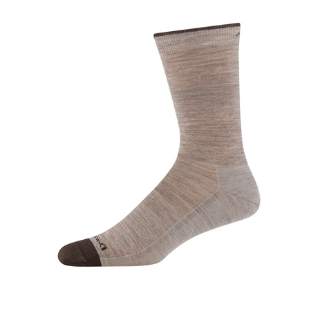 Darn Tough Socks Solid Lightweight Crew (Men) - Rye Accessories - Socks - Lifestyle - The Heel Shoe Fitters
