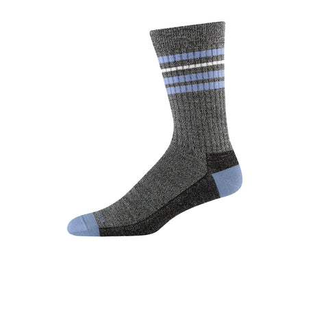 Darn Tough Letterman Lightweight Crew Sock (Men) - Granite Accessories - Socks - Performance - The Heel Shoe Fitters
