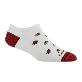 Darn Tough Lucky Lady Lightweight No Show Sock (Women) - White Accessories - Socks - Lifestyle - The Heel Shoe Fitters