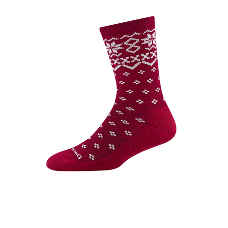 Darn Tough Shetland Lightweight Cushion Crew Sock (Women) - Burgundy Accessories - Socks - Lifestyle - The Heel Shoe Fitters