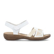 Rieker Regina 608C4-80 Backstrap Sandal (Women) - White Sandal - Backstrap - The Heel Shoe Fitters