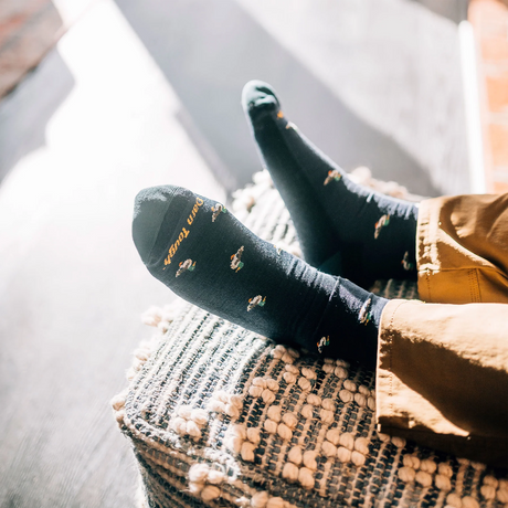 Darn Tough Duck Duck Moose Lightweight Crew Sock with Cushion (Men) - Eclipse Accessories - Socks - Lifestyle - The Heel Shoe Fitters