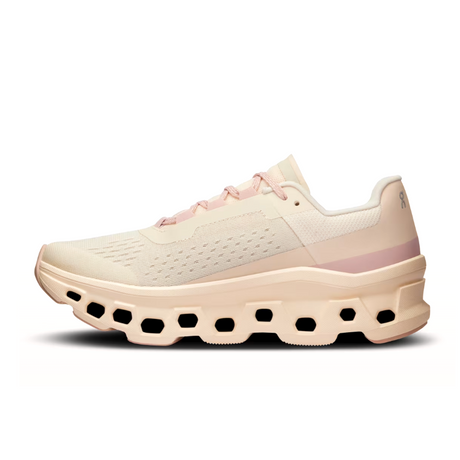 On Running Cloudmonster Running Shoe (Women) - Moon/Fawn Athletic - Running - Cushion - The Heel Shoe Fitters