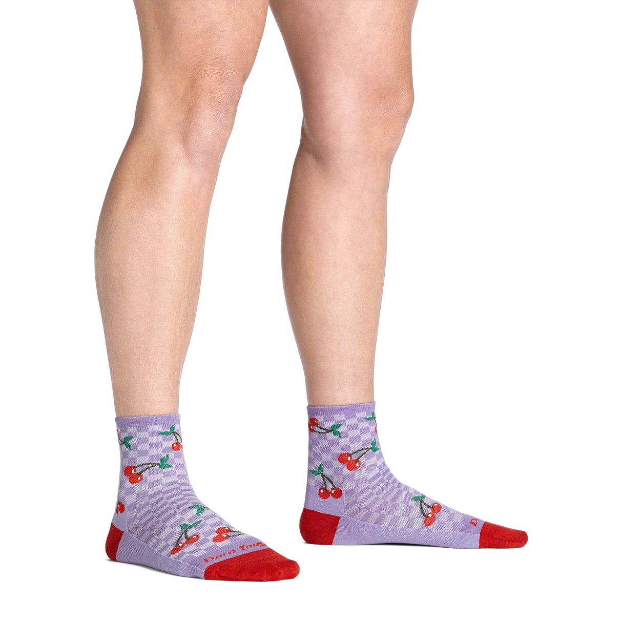 Darn Tough Socks Fruit Stand Lightweight Shorty (Women) - Cherry Lavender Accessories - Socks - Lifestyle - The Heel Shoe Fitters