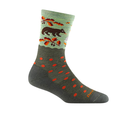 Darn Tough Wild Life Lightweight Crew Sock with Cushion (Women) - Forest Accessories - Socks - Performance - The Heel Shoe Fitters