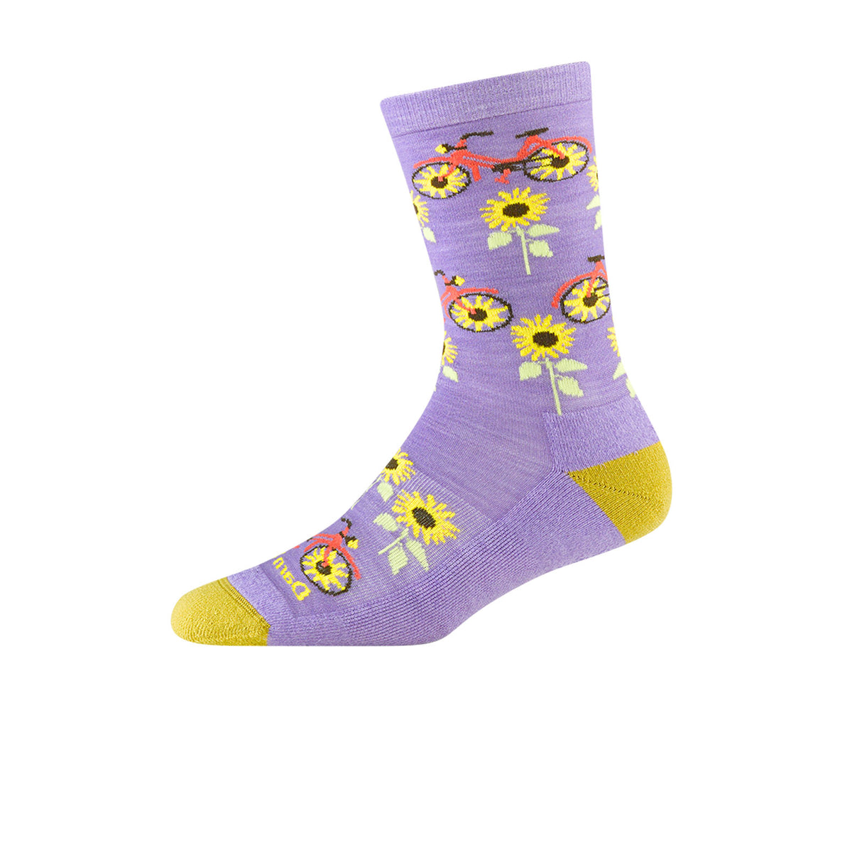 Darn Tough Sun Pedal Lightweight Crew Sock with Cushion (Women) - Lavender Accessories - Socks - Lifestyle - The Heel Shoe Fitters
