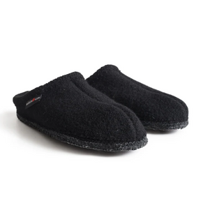 Haflinger AS 8 Classic Slipper (Unisex) - Black Dress-Casual - Slipper - The Heel Shoe Fitters