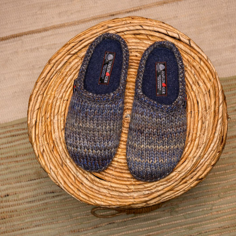 Haflinger Tricote Slipper (Women) - Jeans Dress-Casual - Slipper - The Heel Shoe Fitters
