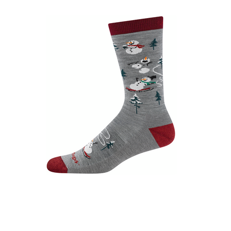 Darn Tough Sled Head Lightweight Cushion Crew Sock (Men) - Gray Accessories - Socks - Lifestyle - The Heel Shoe Fitters