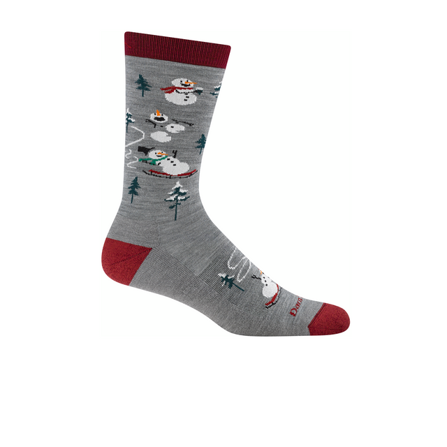 Darn Tough Sled Head Lightweight Cushion Crew Sock (Men) - Gray Accessories - Socks - Lifestyle - The Heel Shoe Fitters