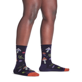 Darn Tough Socks Shroom Bloom Lightweight Crew (Women) - Blackberry Accessories - Socks - Lifestyle - The Heel Shoe Fitters