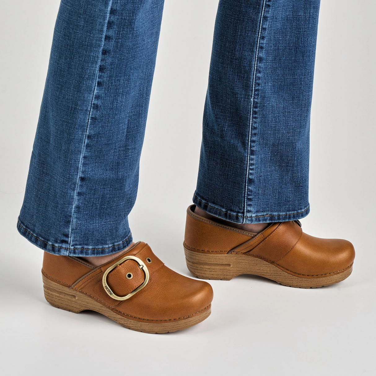Dansko Pearson Clog (Women) - Tan Tumbled Dress-Casual - Clogs & Mules - The Heel Shoe Fitters