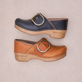 Dansko Pearson Clog (Women) - Tan Tumbled Dress-Casual - Clogs & Mules - The Heel Shoe Fitters
