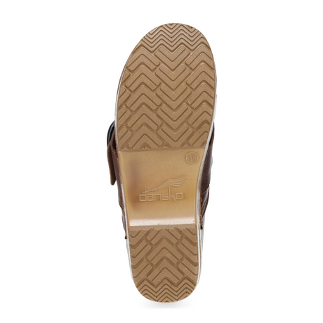 Dansko Pearson Clog (Women) - Brown Waxy Milled Dress-Casual - Clogs & Mules - The Heel Shoe Fitters