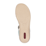 Rieker Regina 52 Backstrap Sandal (Women) - Beige/Cayenne/Mint Sandal - Backstrap - The Heel Shoe Fitters