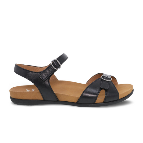 Dansko Judith Sandal (Women) Black Calf Sandals - Backstrap - The Heel Shoe Fitters