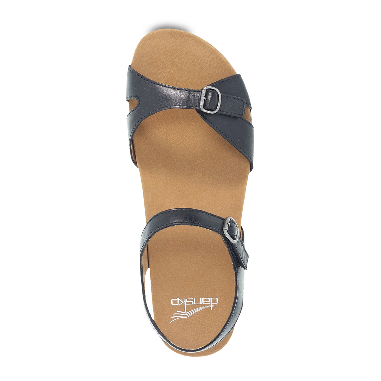 Dansko Judith Sandal (Women) Black Calf Sandals - Backstrap - The Heel Shoe Fitters