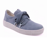 Gabor 333 Bow Sneaker (Women) - Samtchevr/Met Cervo/Nautic Athletic - Casual - Lace Up - The Heel Shoe Fitters