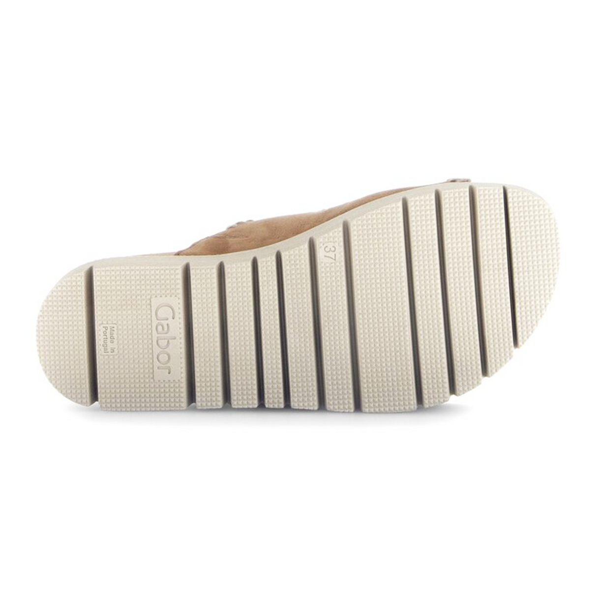 Gabor 741 Stitch Slide Sandal (Women) - Samtchevreau/Walnut Sandal - Slide - The Heel Shoe Fitters