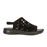 Naot Amadora Sling Sandal (Women) - Black Velvet Nubuck