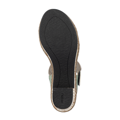 Rieker Fanni 76 Wedge Sandal (Women) - Pumpkin/Peppermint/Ginger Sandal - Heel/Wedge - The Heel Shoe Fitters
