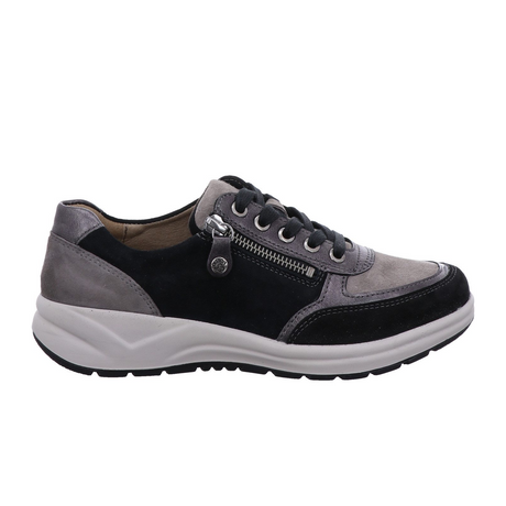 Fidelio Ava Sneaker (Women) - Grey/Black Athletic - Casual - Lace Up - The Heel Shoe Fitters