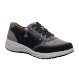 Fidelio Ava Sneaker (Women) - Grey/Black Athletic - Casual - Lace Up - The Heel Shoe Fitters