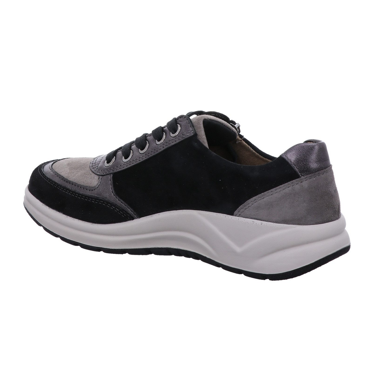 Fidelio Ava Sneaker (Women) - Grey/Black Athletic - Casual - Lace Up - The Heel Shoe Fitters