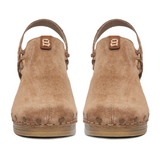 Rieker Gela 75 Heel (Women) - Wood/Amaretto Dress-Casual - Heels - The Heel Shoe Fitters