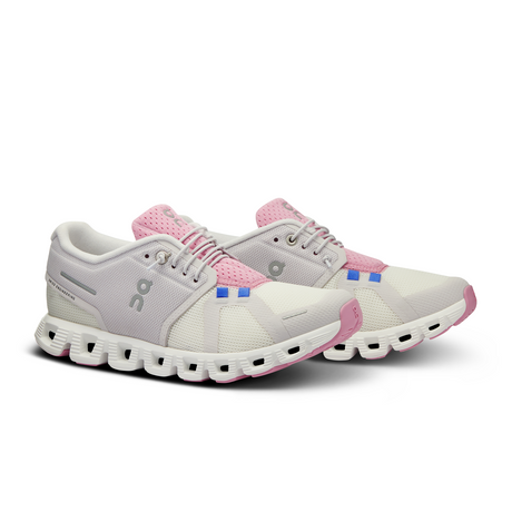 On Running Cloud 5 Push Running Shoe (Women) - Ivory/Blossom Athletic - Running - The Heel Shoe Fitters