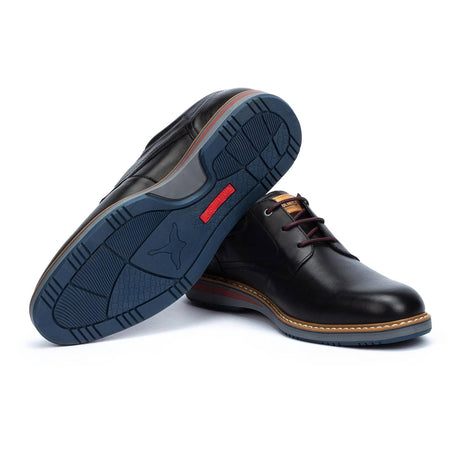 Pikolinos Avila M1T-4050 Oxford (Men) - Black Leather Dress-Casual - Oxfords - The Heel Shoe Fitters