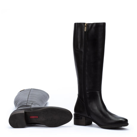 Pikolinos Malaga W6W-9808 Tall Boot (Women) - Black Boots - Casual - High - The Heel Shoe Fitters