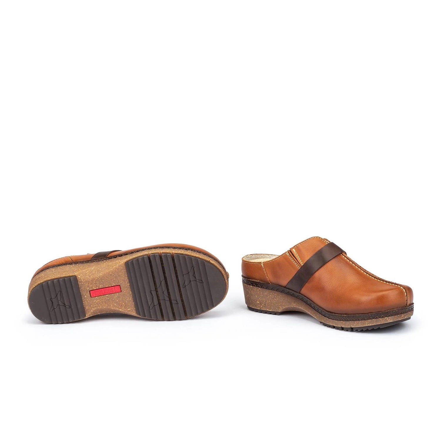 Pikolinos Granada W0W-3590C1 Clog (Women) - Brandy Leather Dress-Casual - Clogs & Mules - The Heel Shoe Fitters